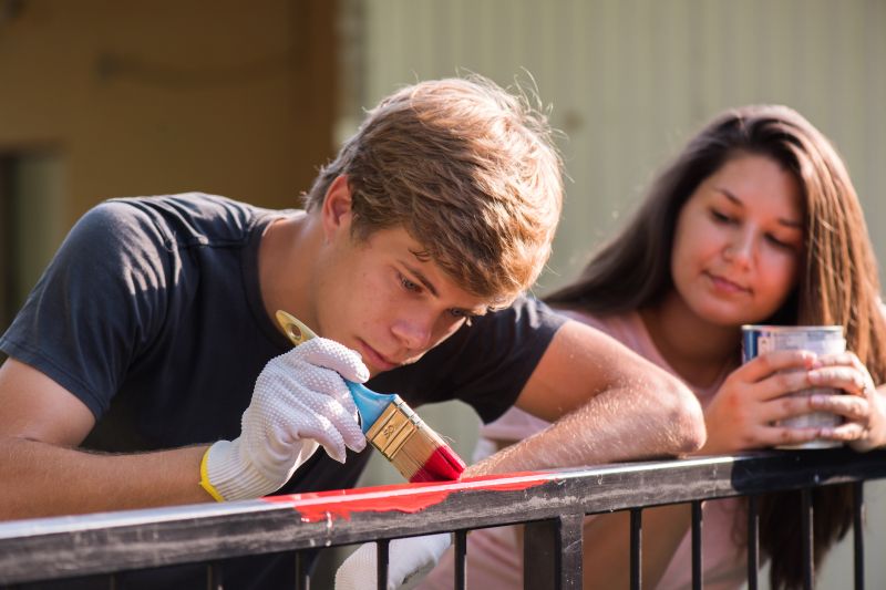 Iron Railing Painting
